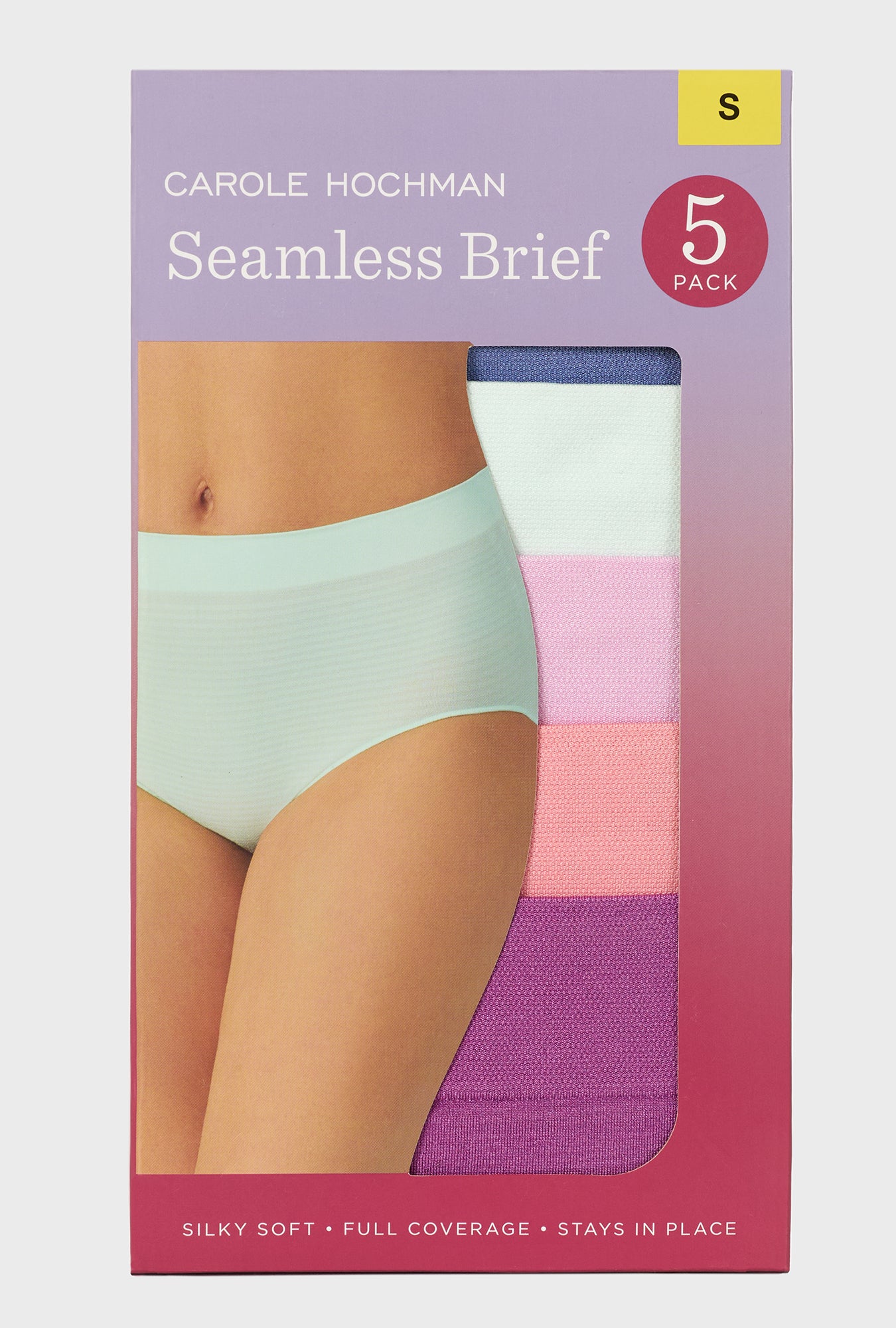 Box of Carole Hochman Seamless Briefs with a 5-pack