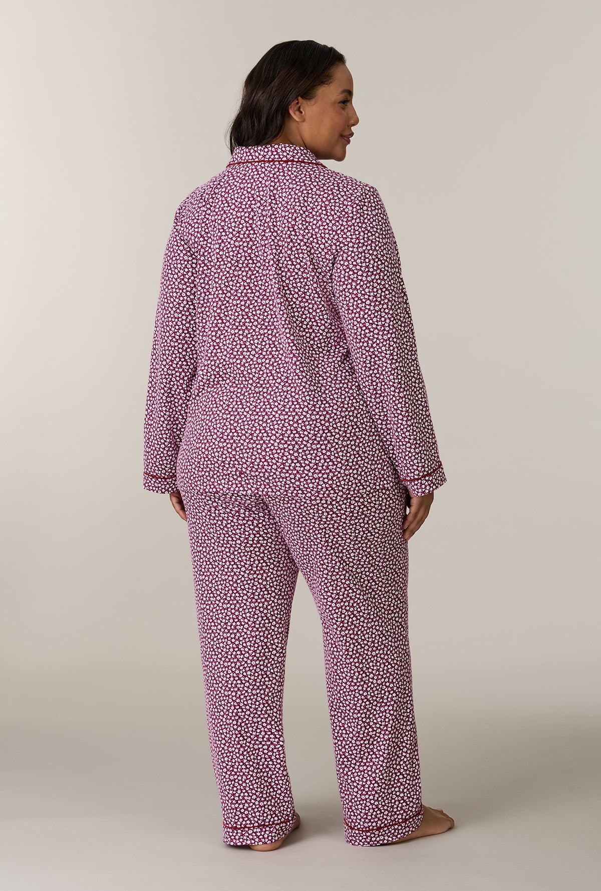 Cranberry Meadow Cotton Long Pajama Set