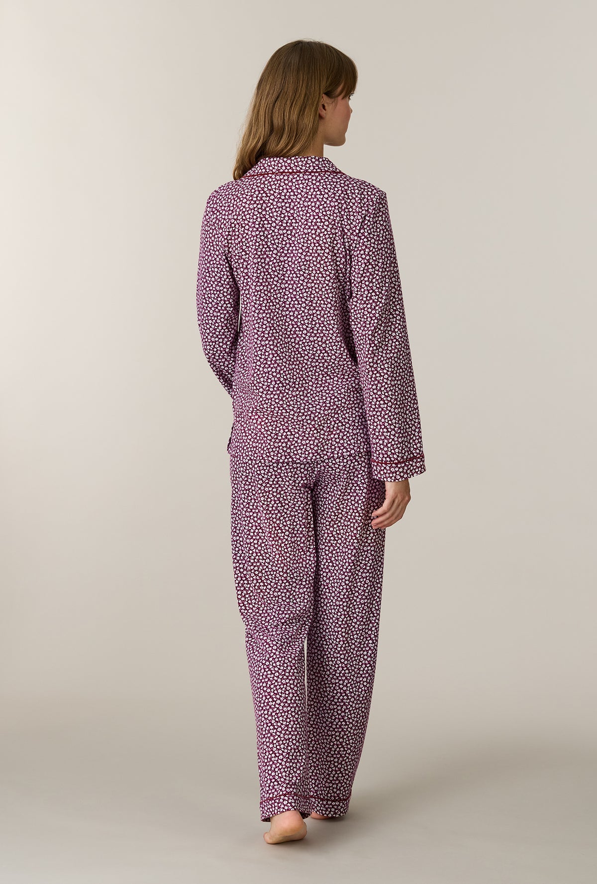 Cranberry Meadow Cotton Long Pajama Set