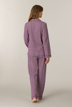 Cranberry Meadow Cotton Long Pajama Set