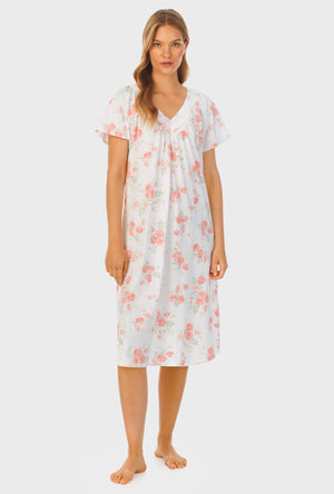 picture of Watercolor Fleur Cotton Waltz Nightgown