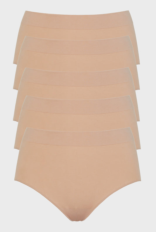 5Pk Seamless Brief Solid Sands