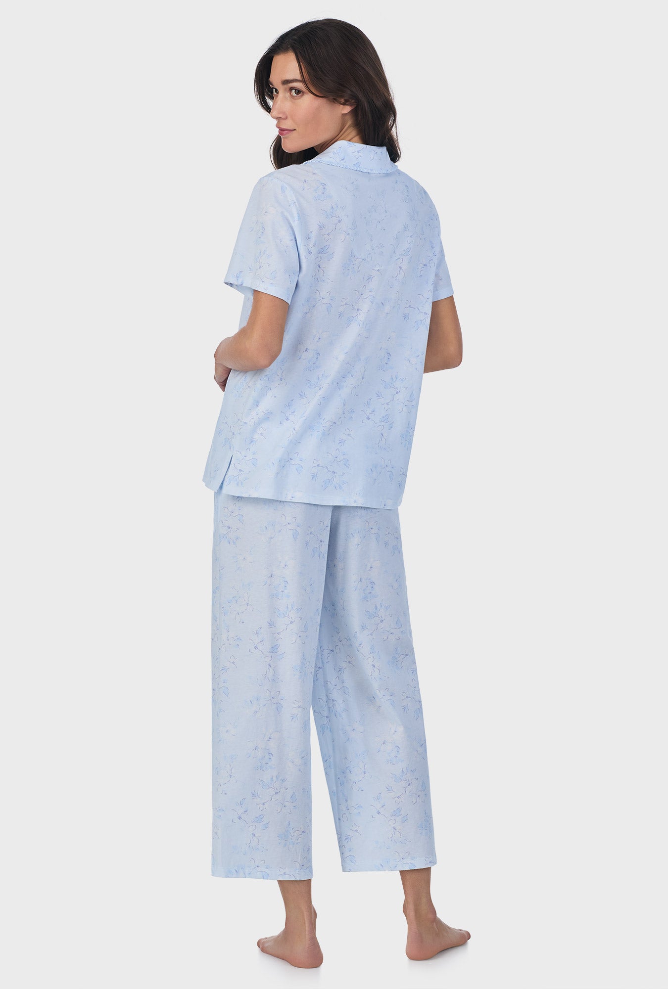 Womens petite capri pajama sets sale