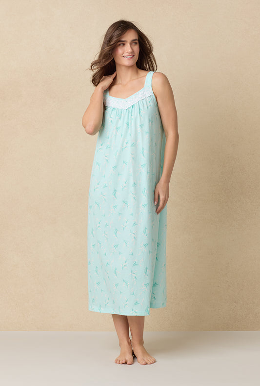 A lady wearing Cotton Ballet Nightgown