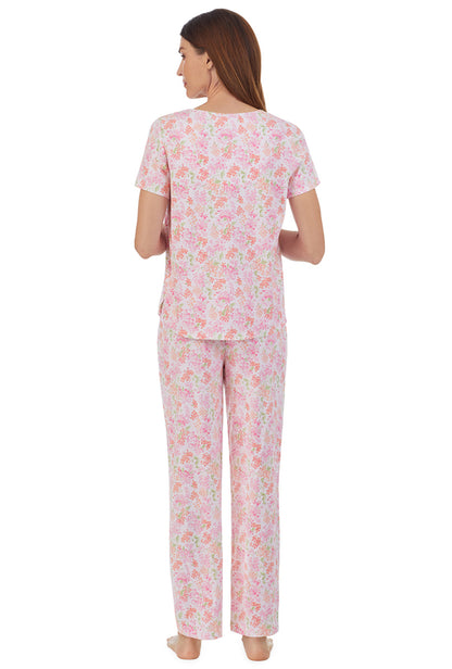 Pink Hydrangea Pajama Set