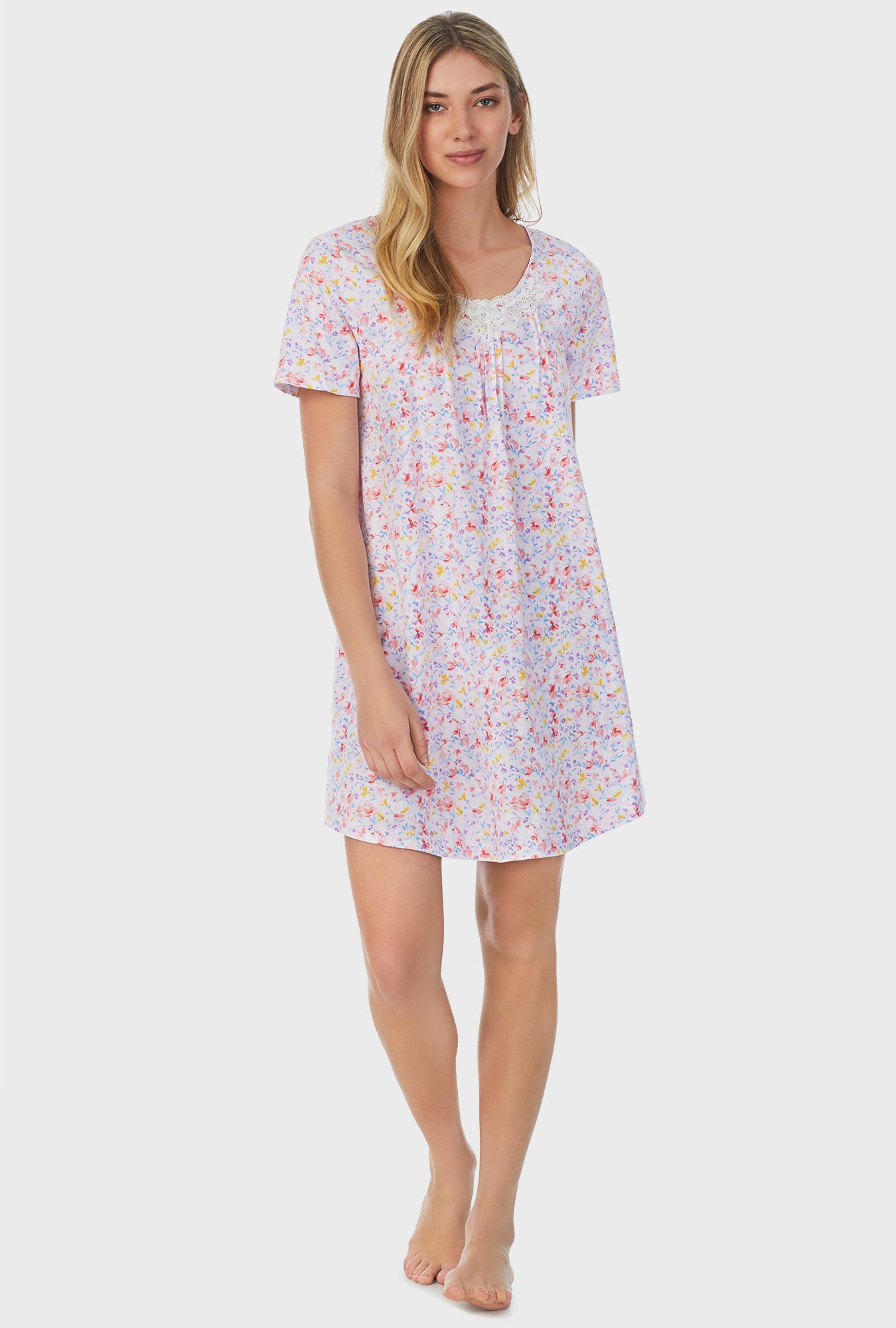 Garden Floral Short Nightgown