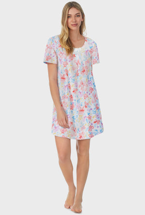 picture of Tropical Blooms Short Nightgown