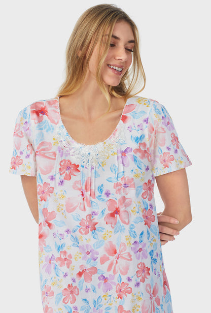 Tropical Blooms Short Nightgown