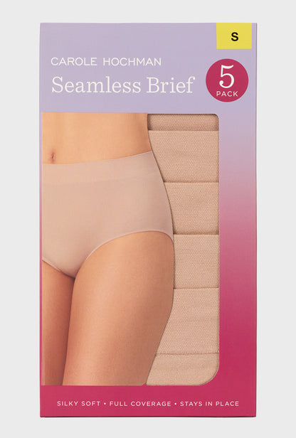 5Pk Seamless Brief Solid Sands