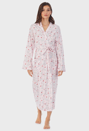 picture of Cardinal Cotton Jersey Wrap Robe