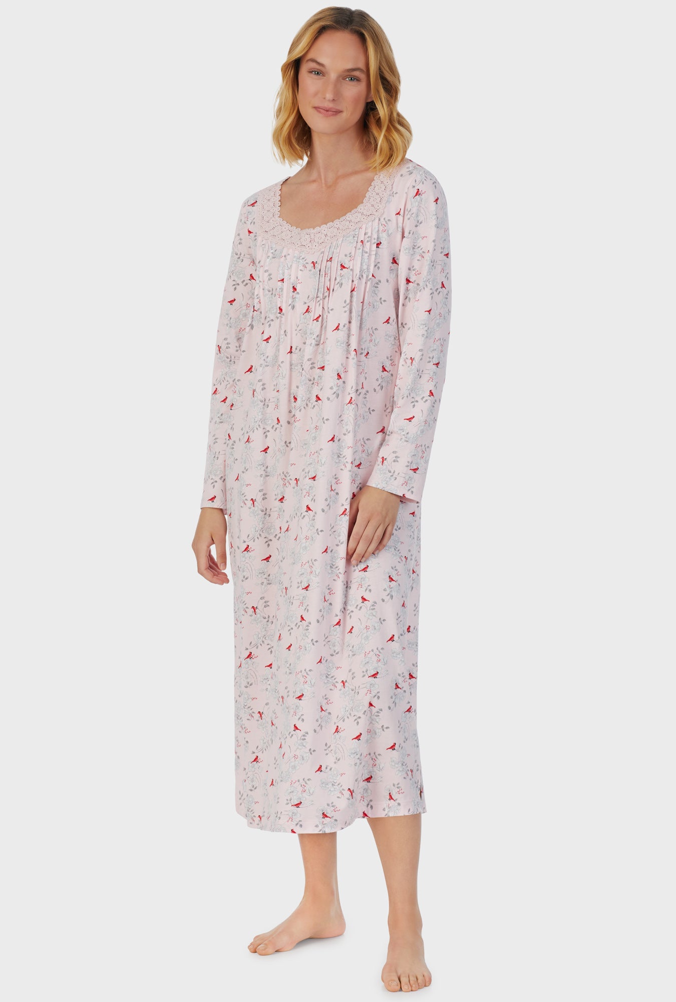 Cardinal Cotton Long Nightgown