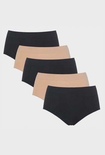 A 5Pk Seamless Brief Basic Multi
