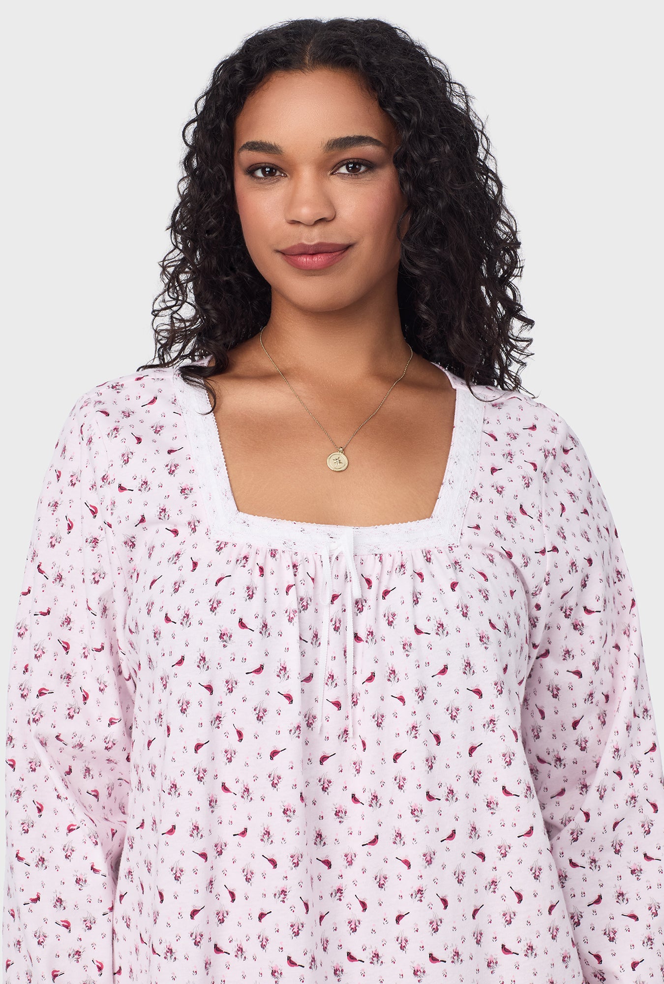Cardinal print nightgown new arrivals
